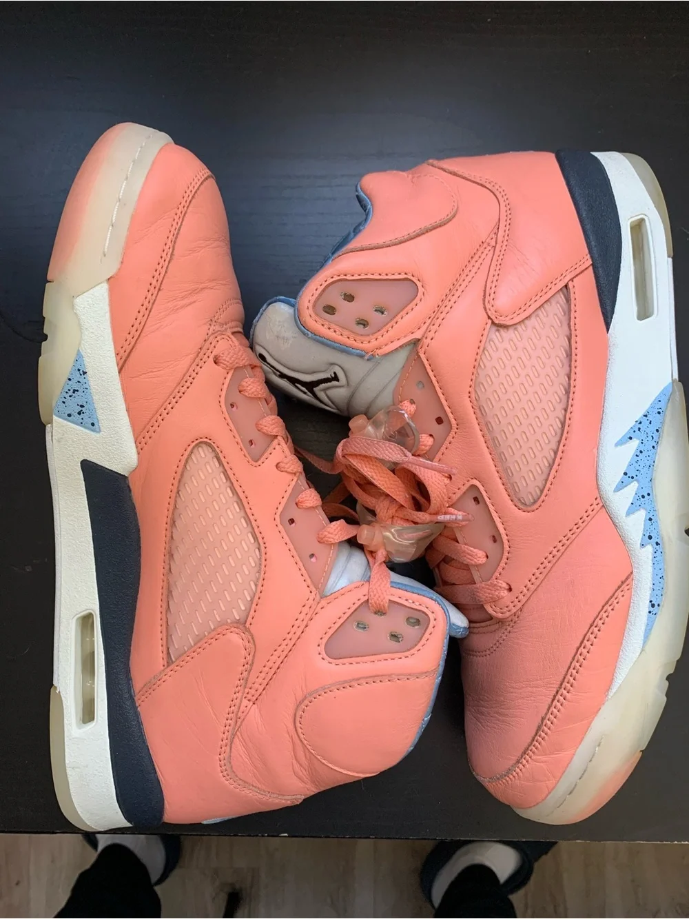 Jordan Men’s Athletic Shoe Box — Pastel Pink & Mint Graphics